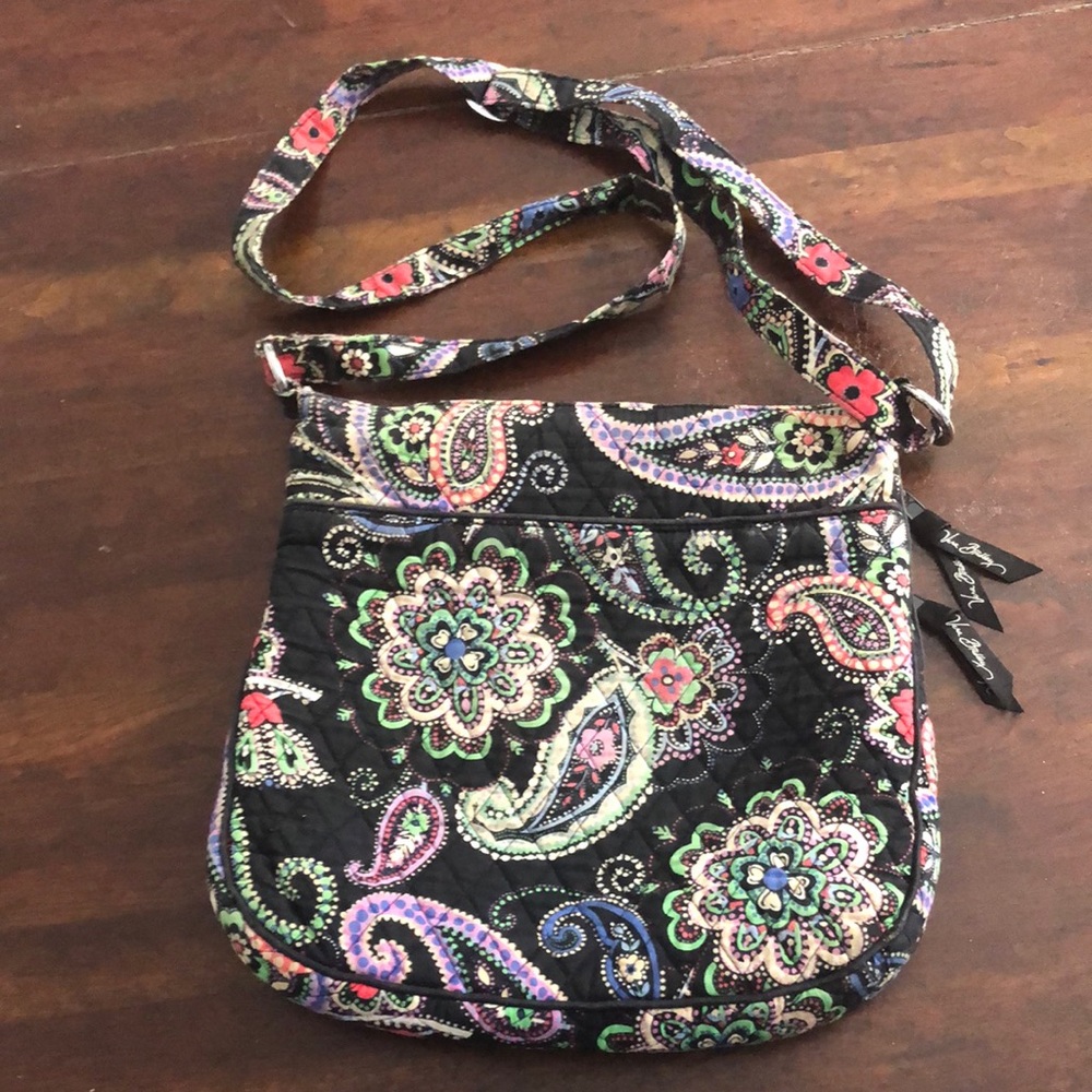 Vera Bradley Retired Kiev Paisley Pattern Triple Zip Hipster Crossbody